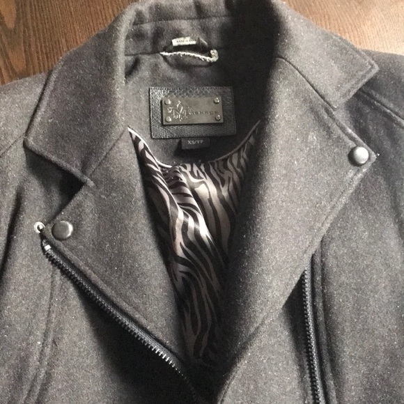 Mackage leather/wool jacket - Picture 3 of 8
